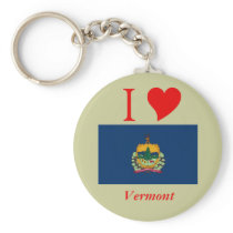 Vermont State Flag Key Chains