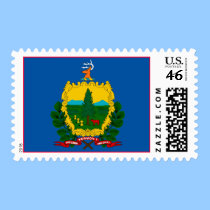 Vermont State Flag Postage postage