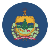 Vermont State Flag stickers by TheFlagStore Vermont State Flag stickers
