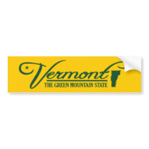 Vermont (State of Mine) Bumper Stickers