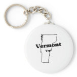 Vermont State Slogan Keychains