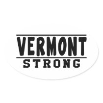 Vermont  Strong Designs Oval Stickers