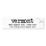 'VERMONT' WHAT HAPPENS HERE STAYS HERE FUNNY