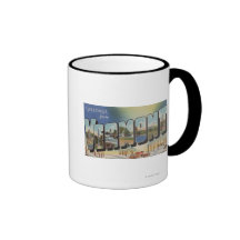 Vermont (Winter Scene) - Large Letter Scenes Mug