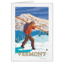 VermontSkier Carrying Skis Card