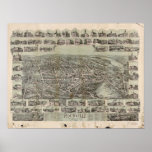 Vernon Connecticut 1895 Antique Panoramic Map Posters