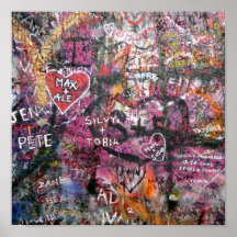 Verona Juliette Graffiti Poster