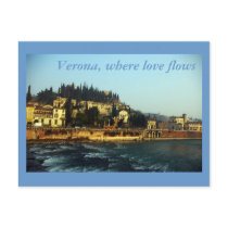 Verona, where love flows postcards