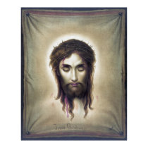 VERONICA'S VEIL - JESUS CHRISTUS - 1876 PRINT