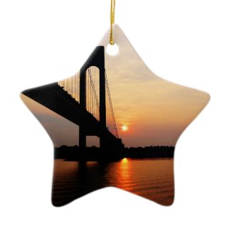 Verrazano Bridge at Dawn Christmas Ornament