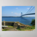 Verrazano bridge from St. Island to Brooklyn, NYC posters