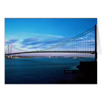 Verrazano-Narrows Bridge, New York, U.S.A. Greeting Card