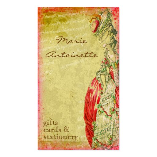 Versailles Marie Antoinette Business Cards
