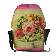 Versailles Roses Custom Messenger Bag rickshawmessengerbag