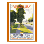 "Versailles" Vintage French Travel Poster Postcard