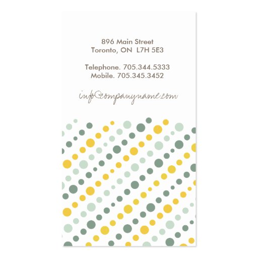 Versatile Contemporary Custom Profile Cards Business Card Templates (back side)