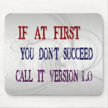 Version 1.0 mouse pads