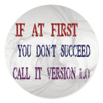 Version 1.0 stickers