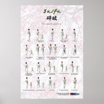 Versión de KATA Saifa - de Goju Ryu Poster