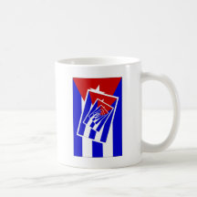 Versões da bandeira de Cuba Canecas
