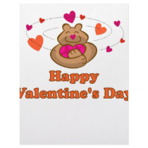 Vert cute valentine bear letterhead
