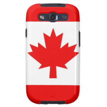 Vertical Canadian Flag Samsung Galaxy SIII Case