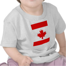 Vertical Canadian Flag T Shirts