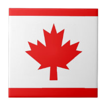 Vertical Canadian Flag Tile