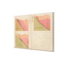 Vertical Cross Sections of the Lode, Belcher Mine Canvas Print