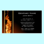 Vertical Flame Business Card business cards
