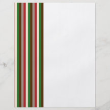 Vertical Holiday Stripes Flyer