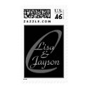 Vertical Monogram C with First Names postage