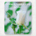 Vertical Mousemat White Rose & Keats Quote