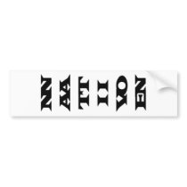 Vertical Native Nation bumper stickers by UsoLee Vertical Native Nation bumper stickers