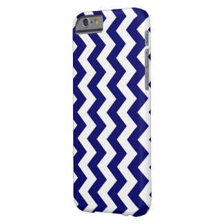 Vertical Navy and White Zigzag