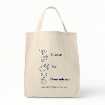 Vertical Silence for Nonviolence Bag
