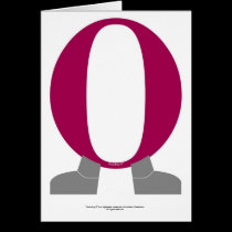 Vertical "Standing O" Thank You & Congrats Card cards