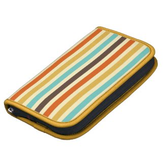 Vertical Stripes Retro Colors Blue Yellow Red Organizers