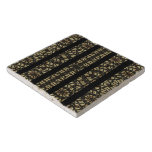 Vertical Stripes Tribal Print Trivet