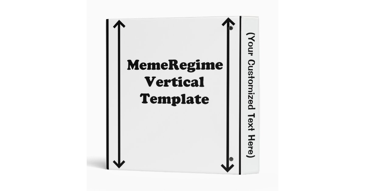 vertical template binder zazzle spine insert template