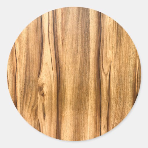 Vertical Wood Grain Pattern Classic Round Sticker Zazzle