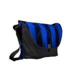 Verticle stripe punk black and purple design messenger bag