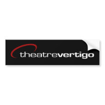 Vertigo Bumper Sticker bumper stickers by TheatreVertigo Vertigo Bumper Sticker bumper stickers