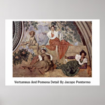 Vertumnus And Pomona Detail By Jacopo Pontormo Posters