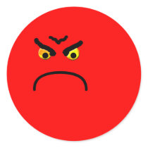 Very Angry Smiley Sticker