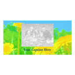 Very Bright Dandelions Custom Photo Card