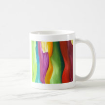 Very colorfull abstract painting. coffee mugs