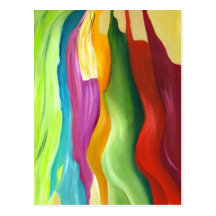 Very colorfull abstract painting. postcards