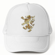 Very cool coat of arms style lion for gifting hats