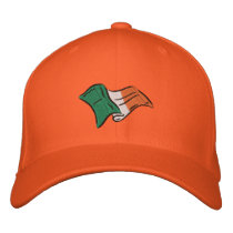 Very Cool Irish flag Irish Orange Eire cap Embroidered Hats